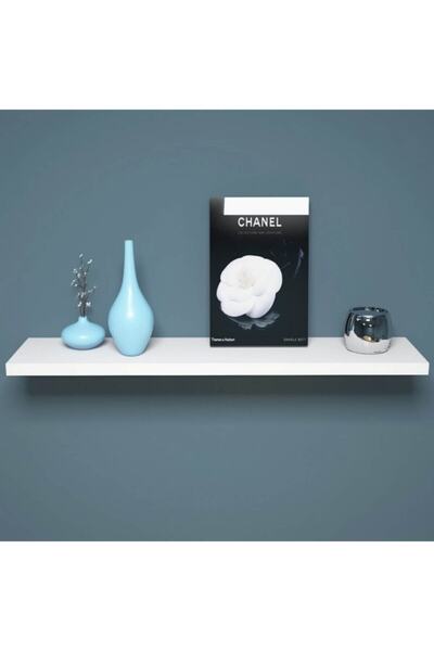 LİNDE HOME Tek Li Uçan Raf Duvar Rafı Duvar Dekorasyonu Kitaplık Raf Duvar Ak...