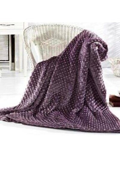 Özdilek Tomurcuk Mürdüm Çift Kişilik Battaniye