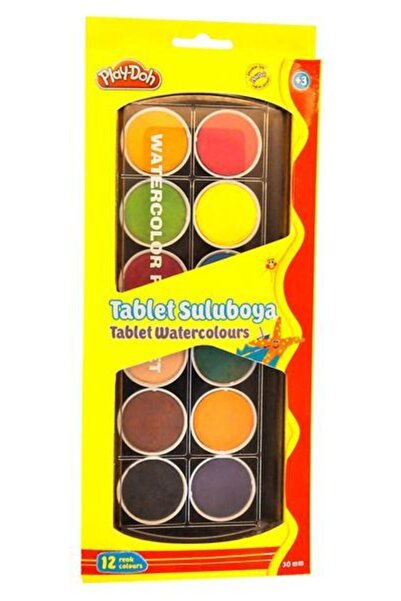 Play Doh Play-Doh Tablet Sulu Boya 12 Renk 30 mm Çap