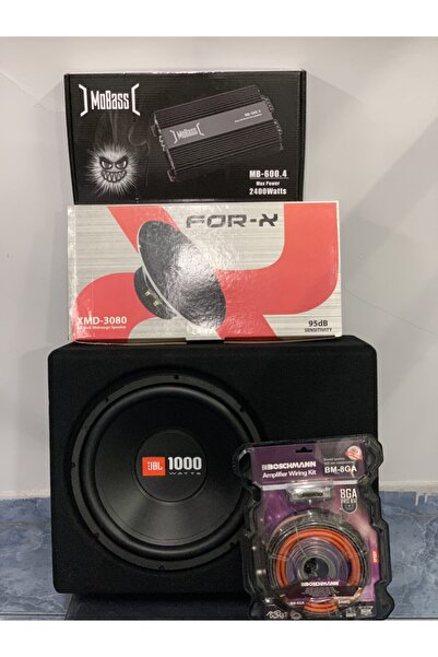 MOBASS Jbl Set 30 Cm Kabinli Bass Anfi For-x 20 Cm Midrange Kablo Seti