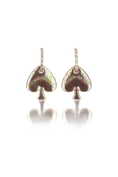 Leerybee Spotted Mixed Color Antiallergic Spade Earrings