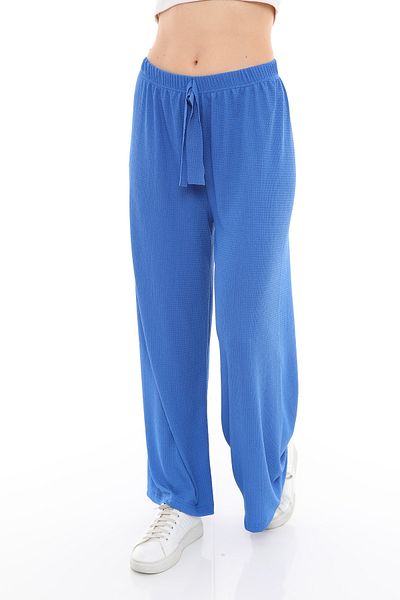 Arvin Pijama Women's Elastic Waist Wide Leg Pants