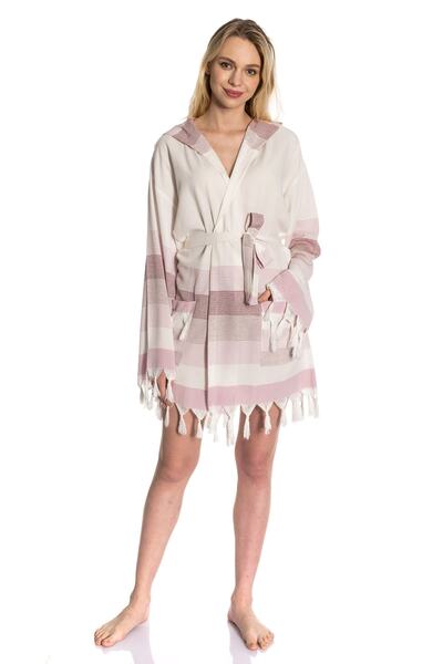 Dokubba Μπουρνούζι Unisex Claret Red Loincloth με φούντα
