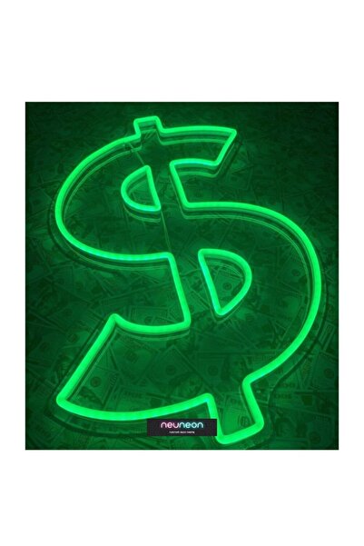 NeuNeon Dolar Neon Led Aydınlatma Gece Lambası Işıklı Duvar Dekor