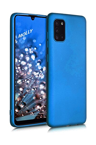 Molly Galaxy A31 Uyumlu Mavi Mat Silikon Kılıf
