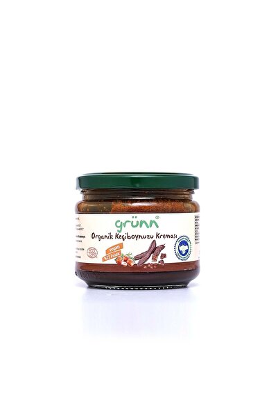 Grünn Katkısız Organik Fındıklı Keçiboynuzu Kreması Şekersiz