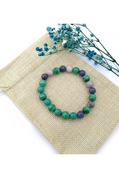 OSMANLI DOĞAL TAŞ سوار من الحجر الطبيعي المعتمد باللون الفيروزي والمالاكيت وا...