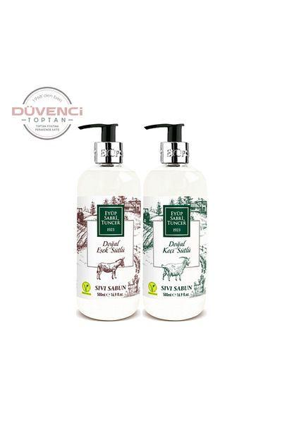 Eyüp Sabri Tuncer Düvenci Wholesale Liquid Soap 500 Ml 2-Piece Model 17 (with Goat and Donkey Milk)