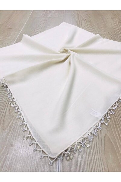 ALLURİNG THE BETTER ONE , Cream Straight Drop Beaded Writings
