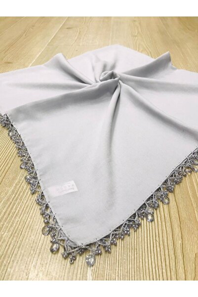 ALLURİNG THE BETTER ONE , Medium Gray Straight Drop Beaded Writings