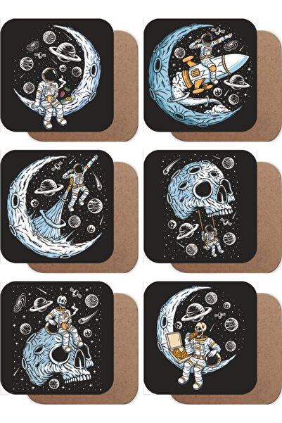 Hayat Poster هناك حياة في الفضاء، مجموعة رائد فضاء وحيد مكونة من 6 قواعد أكوا...