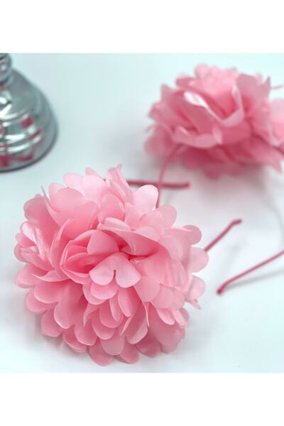 QUEEN AKSESUAR جديد الصيف الوردي الساتان لامعة الأورجانزا متعدد الطبقات تاج ا...