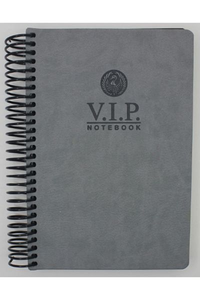 Gıpta Vip Spiral Leather Cover Notebook 140 Sheets Striped 17x24