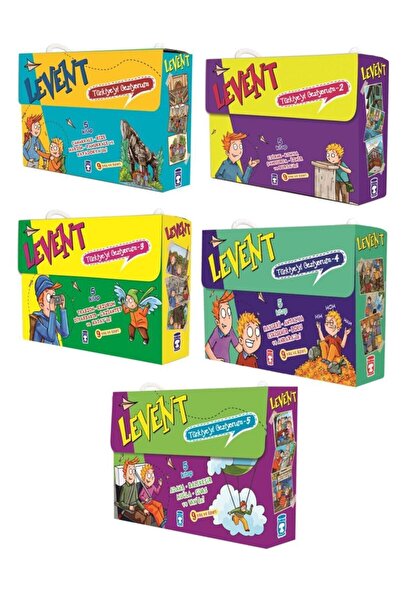 Timaş Çocuk Timaş Yayınları Levent Türkiyeyi Geziyorum Serisi 5'li Set 25 Kitap