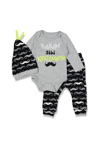 Miniworld I'm Charisma Like My Father 3 Piece Baby Set K3037