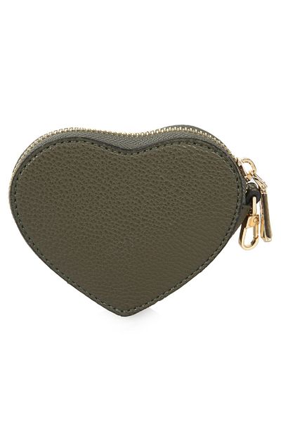 Killdeer Women's Khaki Heart Coin Purse and Keychain Mini Handbag