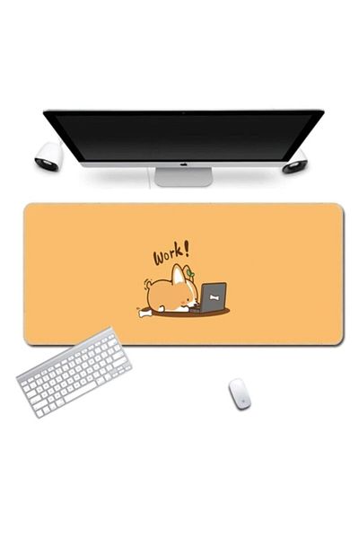 sgeteknoloji Work 70x30 Cm Speed ​​​​Anti-Slip Talpă cusută Gamer Gaming Mouse Pad