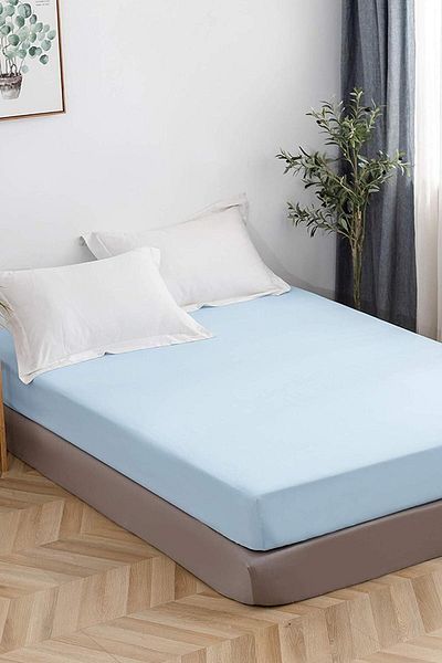 Melisa Single Light Blue Elastic Sheet 100x200