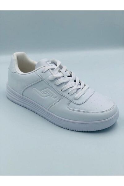 Jump Unisex Λευκά αθλητικά παπούτσια με κορδόνια 21516