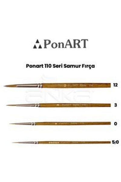 Ponart فرشاة السمور -رقم:0
