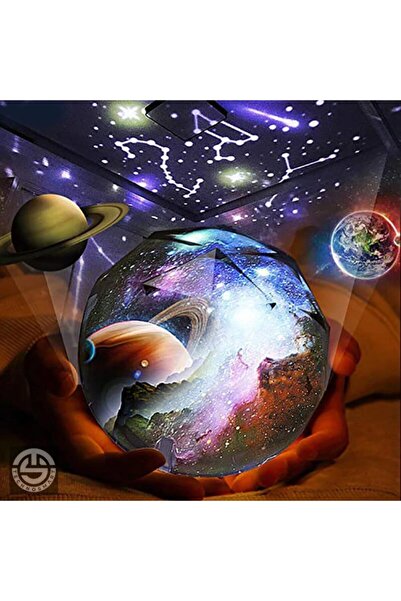 TechnoSmart Yeni Nesil Star Master Projeksiyon Gece Lambası Renkli Ve Dönebilen Hediyelik Masa Lamba