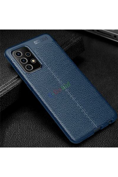 Nezih Case Samsung Galaxy A52/a52s Uyumlu Deri Görünüm Koruyucu Leather Shockproof Lüx Silikon Kılıf