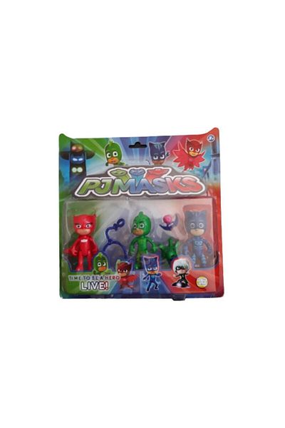 Öğretmen Kırtasiye مجموعة ألعاب مجسمة مكونة من 6 قطع من Pjmasks Pijamaskeliler