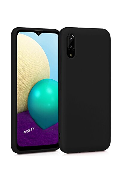 Molly Galaxy A02 Uyumlu Siyah Mat Silikon Kılıf