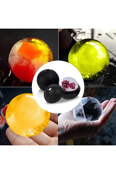 İles Gurme Çok Amaçlı Silikon Büyük Boy Tekli Küre Buz Kalıbı