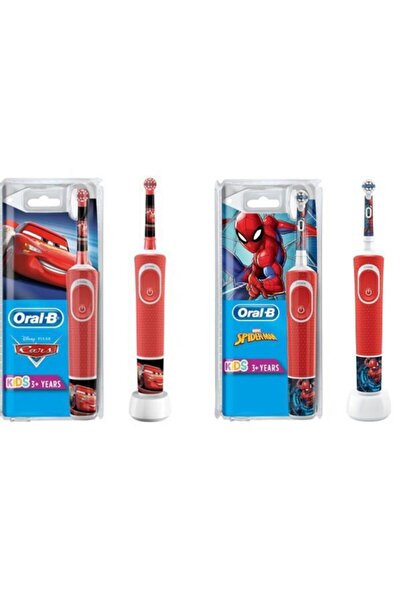 Oral-B Çocuklar İçin Şarjlı D100 Car Ve Spiderman Şarlı Diş Fırçası