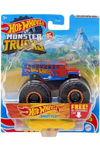 HOT WHEELS Monster Trucks 1:64 Araba Shuttle Gvf74 Fyj44