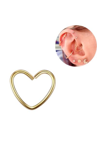 Bylin Cerrahi Çelik Kalp Piercing