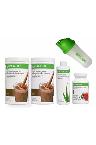 Herbalife Set 2 Adet Çikolata Shake 1 Ad. Aloevera 1 Ad. 100 gr Klasik Çay Ve...