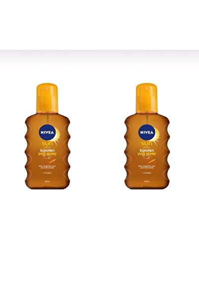 NIVEA Sun Güneş Yağı Karoten Özlü 200 ml 2'li