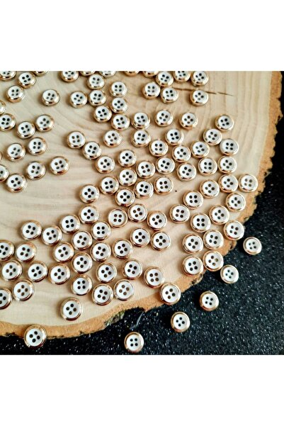 canan dizayn Металізована поліестерова кнопка з металевою оправою 11 мм (30 шт.)