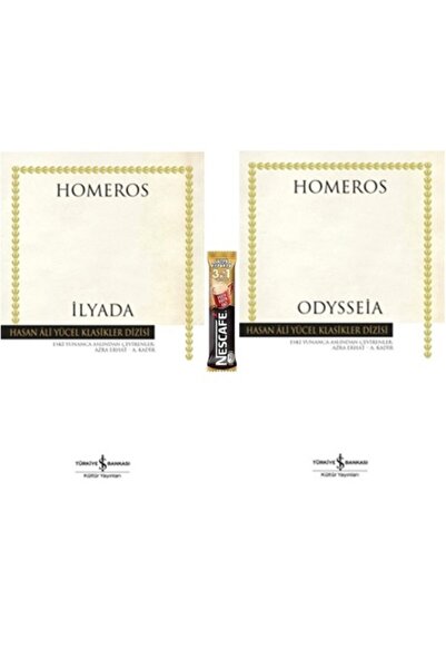 TÜRKİYE İŞ BANKASI KÜLTÜR YAYINLARI Odysseia - Ilyada / 2 Kitap Takım - Homer...