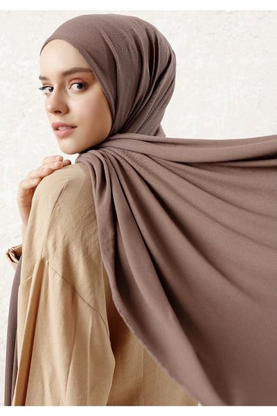 palmiyestore Γυναικείο βαμβακερό σάλι βιζόν χτενισμένο