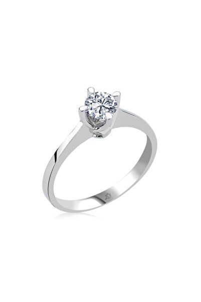 Mia Vento Mia Zirconia Tektaş Gümüş Yüzük 0.35 Karat