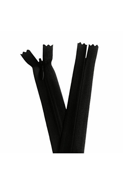 Bayar Kumaş 5 Pieces Black Hidden 20 cm Skirt Zipper