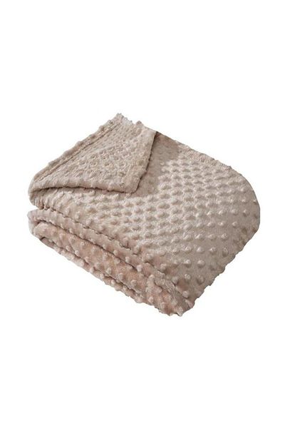 Merinos Pearl Bud Blanket - Single, Sand