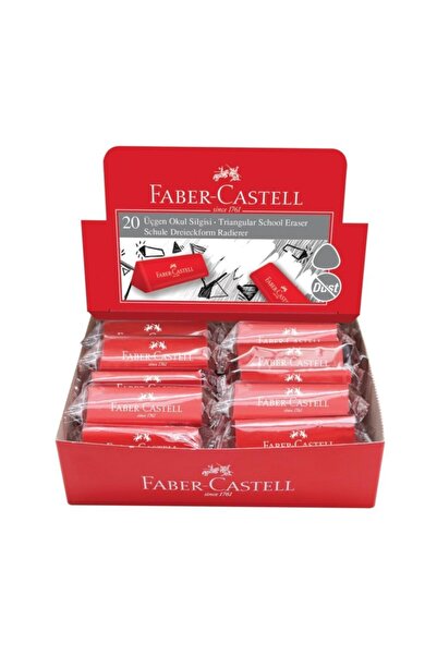Faber Castell Faber-castell Dust-free Üçgen Kırmızı Silgi 20'li 5130187236000