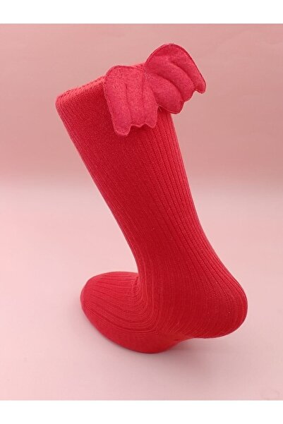 ESES BEBE Baby Girl Red Angel Wing Knee Socks