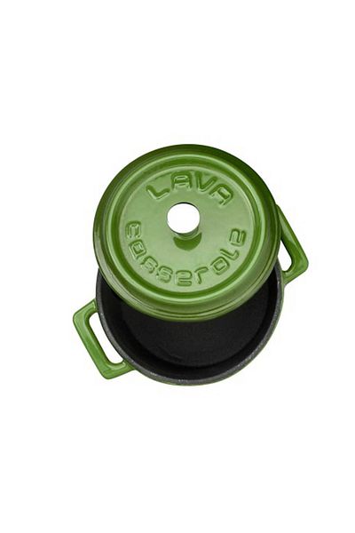 Lava Trendy 24cm Round Cast Iron Pot Green
