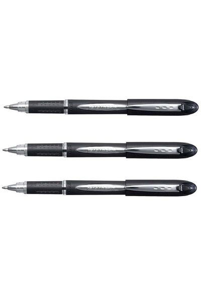 UNİ-BALL Black Jetstream Quick Writing Pen 1.0 1 Pack (sx-210) 3 Pieces