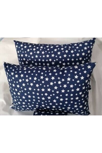 mer-tim ezberbozan ev tekstili Mer-tim Cotton Ranforce 2 τεμαχίων 50x70 Navy Blue Star με μοτίβο μαξιλαροθήκη