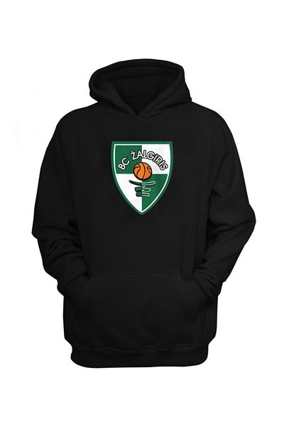 usateamfans Ανδρικό μαύρο φούτερ με κουκούλα Euroleague Zalgiris Kaunas