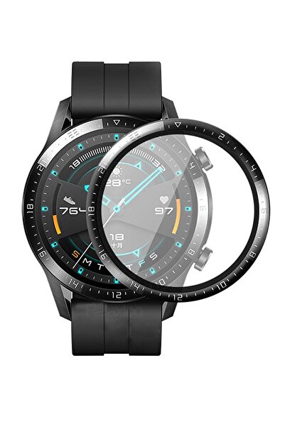 Microcase Huawei Watch Gt2 46mm Tam Kaplayan Kavisli Ekran Koruyucu 3d Pet Fi...
