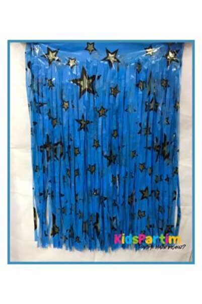 kidspartim Metalizovana zvezda Štampano plava stolna kićanka
