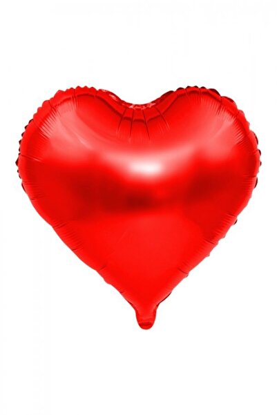 Genel Markalar Folyo Kalp Balon Kırmızı 60 Cm Helyum Gazı Uyumlu Sevgili Hediye
