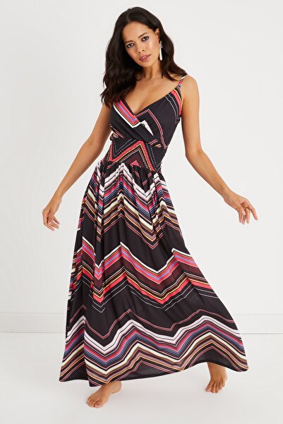 Cool & Sexy Kleid - Mehrfarbig - A-Linie